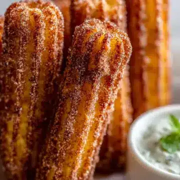 Air Fryer Pasta Churros on a Stick Recipe