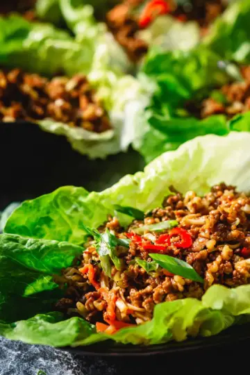 Teriyaki Ramen Lettuce Wraps
