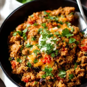 Ground Turkey Quinoa Skillet