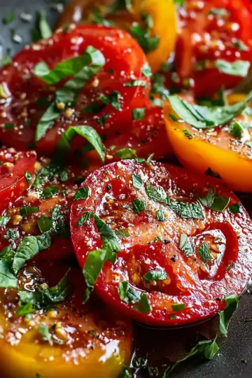 Deliciously Easy Marinated Tomatoes