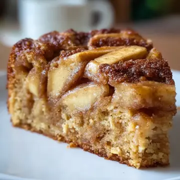Easy One-Bowl Apple Cinnamon Breakfast Cake