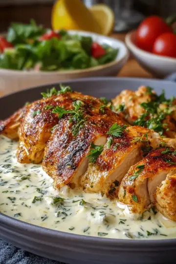 Savory Turkish Chicken with Creamy White Sauce in 30 Minutes