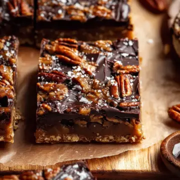 Salted Chocolate Pecan Bars