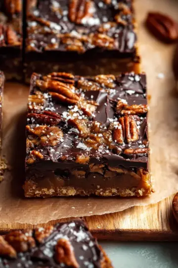 Salted Chocolate Pecan Bars