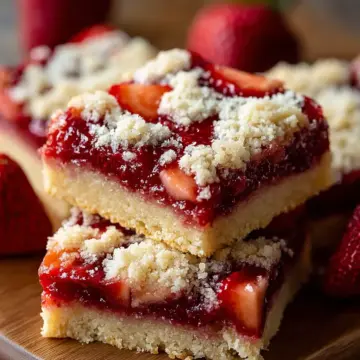 Strawberry Shortbread Bars