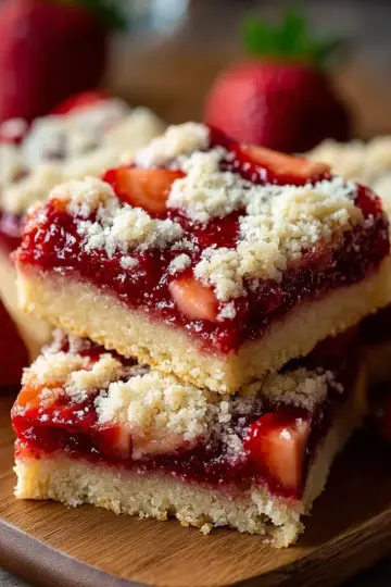 Strawberry Shortbread Bars