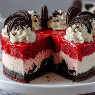Red Velvet Oreo Cheesecake Recipe