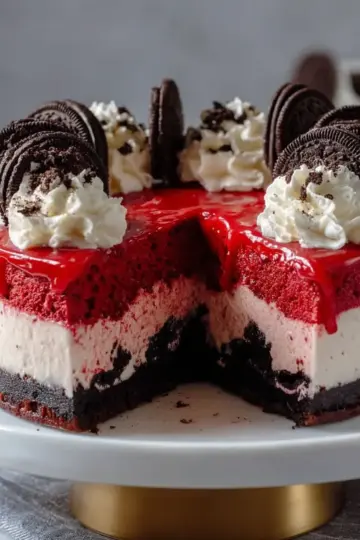 Red Velvet Oreo Cheesecake Recipe