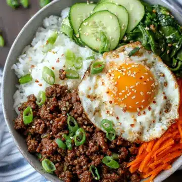 Quick & Easy Korean Ground Beef Bowl