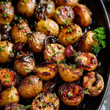 Honey Balsamic Roasted Baby Potatoes