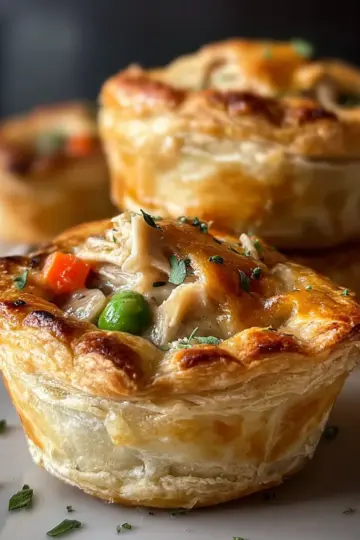 Mini chicken pot pies