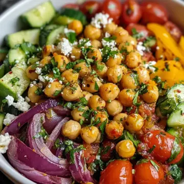Easy One-Pot Mediterranean Chickpea Bowl