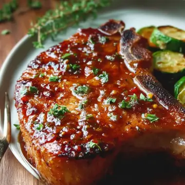 Succulent Oven Baked Pork Chop Sauce