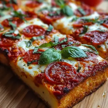 Homemade New York Bakery-Style Sicilian Pizza Bliss