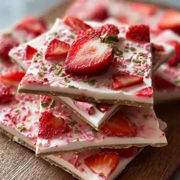 Strawberry Yogurt Bark
