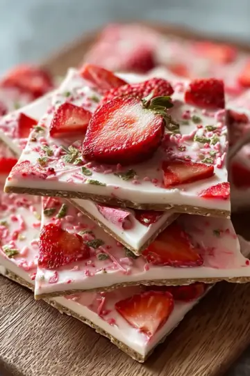 Strawberry Yogurt Bark