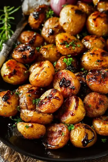 Honey Balsamic Roasted Baby Potatoes