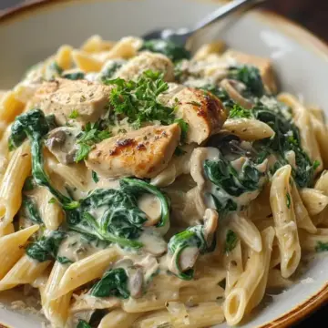 Chicken Alfredo Spinach Pasta