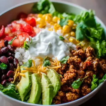 Healthy Turkey Taco Bowl