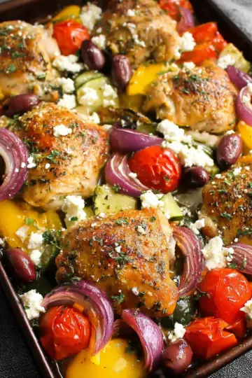 Greek Chicken Sheet Pan Dinner