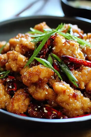 Quick and Crispy Szechuan Chicken