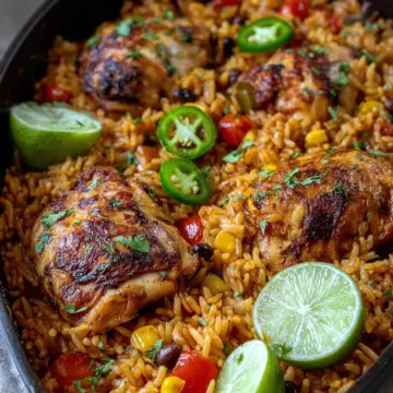 Delicious One Pan Mexican Chicken and Rice