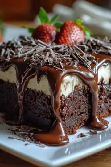 Brownie Refrigerator Cake