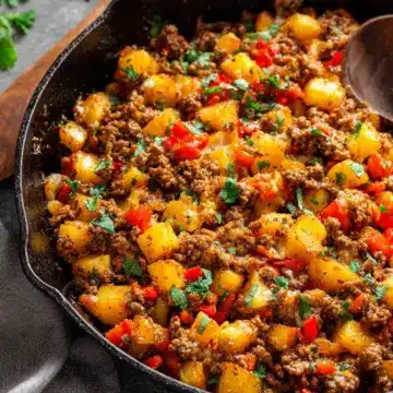Mexican Ground Beef and Potato Skillet
