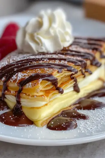 Irresistible Boston Cream Pie Crepes
