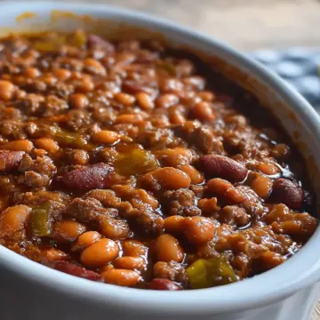 Slow Cooker Cowboy Beans