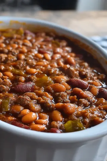 Slow Cooker Cowboy Beans