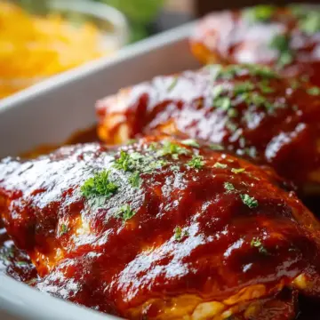 3 Ingredient BBQ Chicken Bake