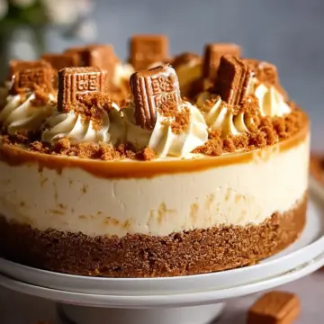 Irresistible No-Bake Lotus Biscoff Cheesecake to Savor