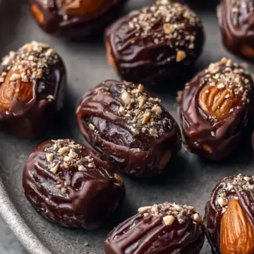 Nutty Chocolate Coated Dates