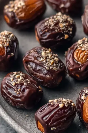 Nutty Chocolate Coated Dates