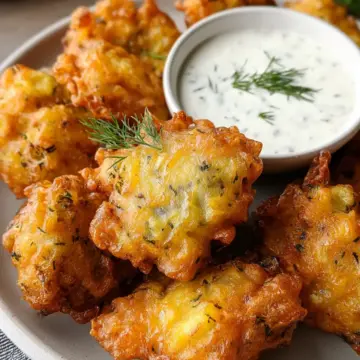Crispy Dill Pickle Fritters