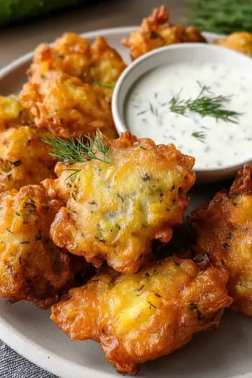 Crispy Dill Pickle Fritters